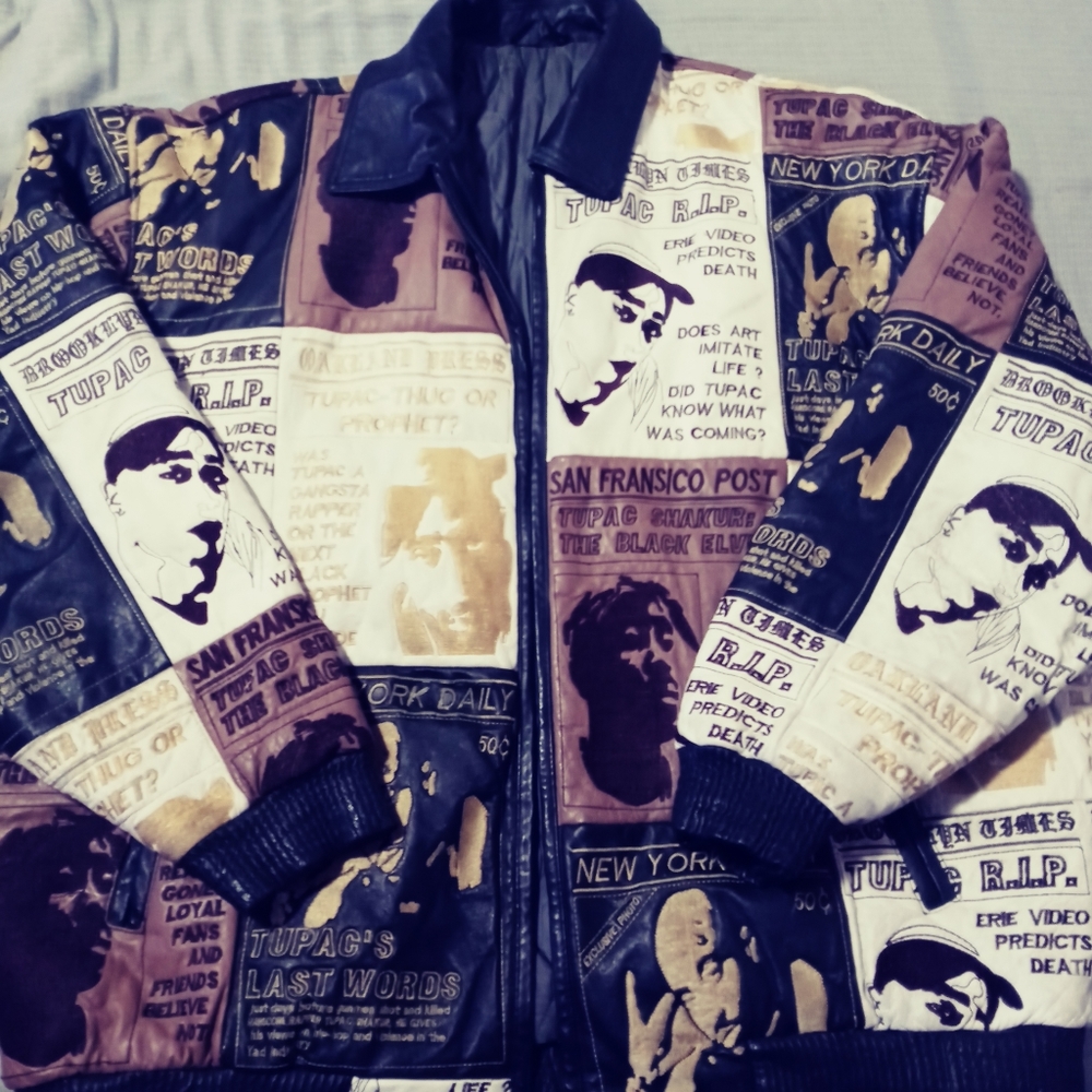 Tupac leather jacket